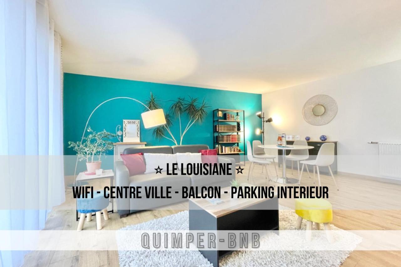 La Louisiane - Confort - Wifi - Parking Prive - Terrasse - Centre Ville Quimper Buitenkant foto